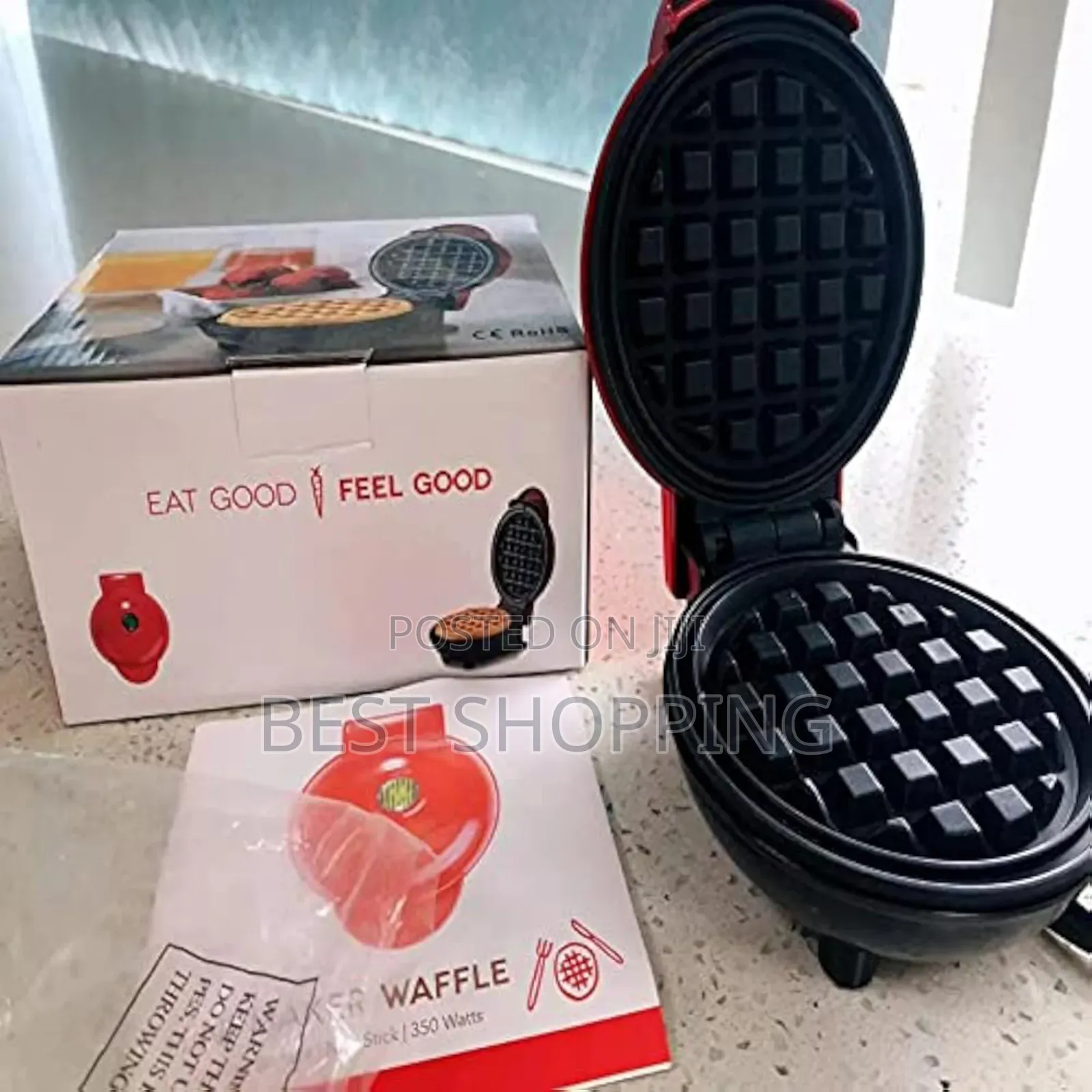 Mini Waffle Maker ትንሿ የዋፍል ብስኩት መስሪያ