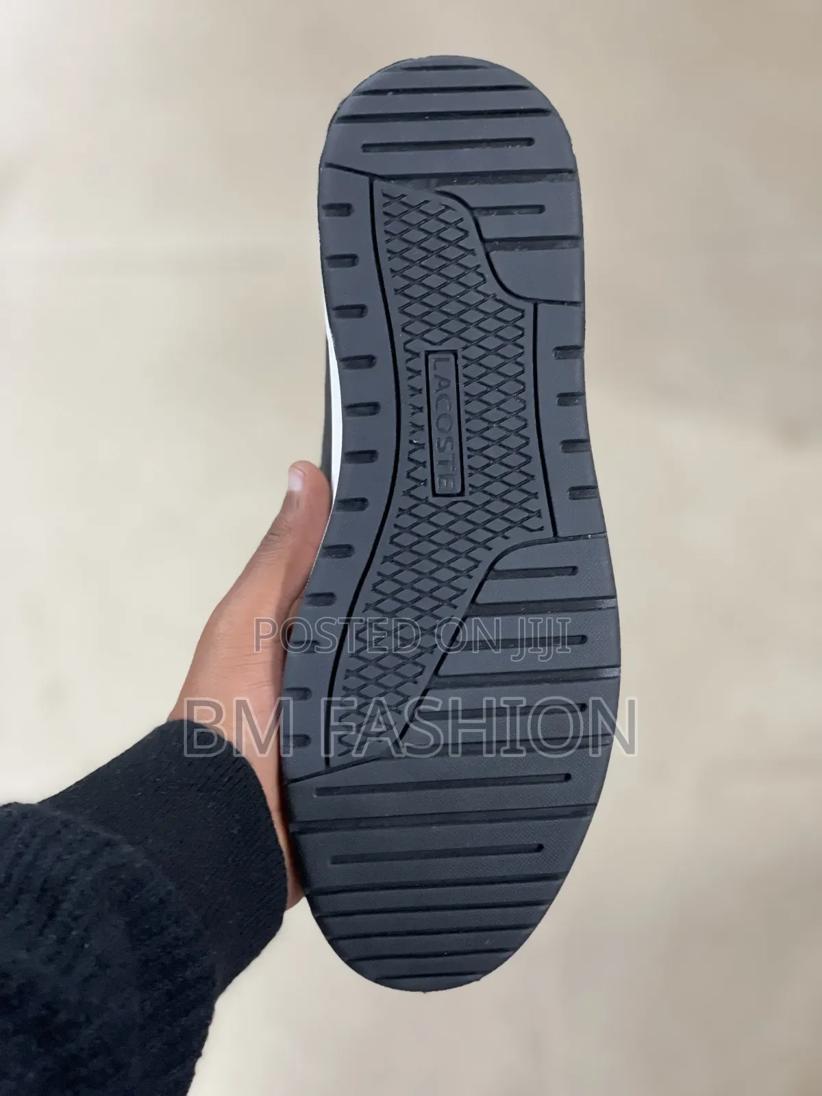 Black Lacoste Men's Carnaby Evo Charcoal Low-Tops