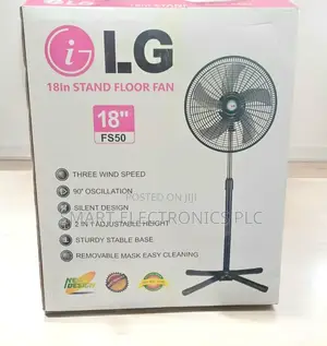 Lg 18" Standing Fan. It Has An 18-inch Blade Diameter For Strong