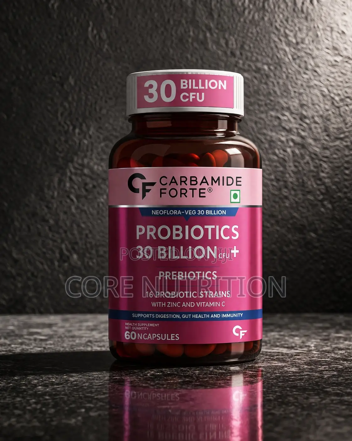 Probiotics 30 Billion Cfu + Prebiotics 60 N Capsules
