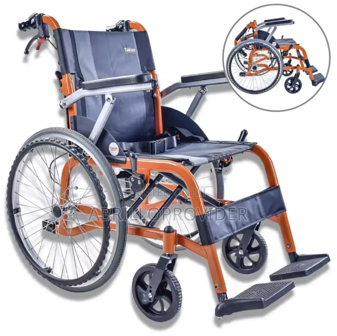 Wheelchair Manualcarbon Steel For Elderly With Wide Front Wheel