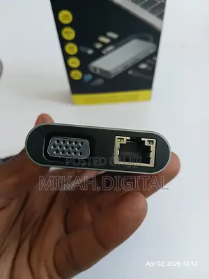 11 In 1 Type-c Usb Hub Adapter, Hdmi, Vga Cable, Lan Cable, Sd Card