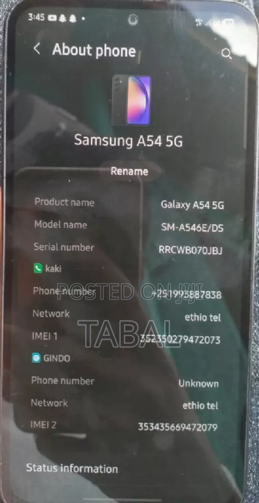 New Samsung Galaxy A54 5G 128 GB Black