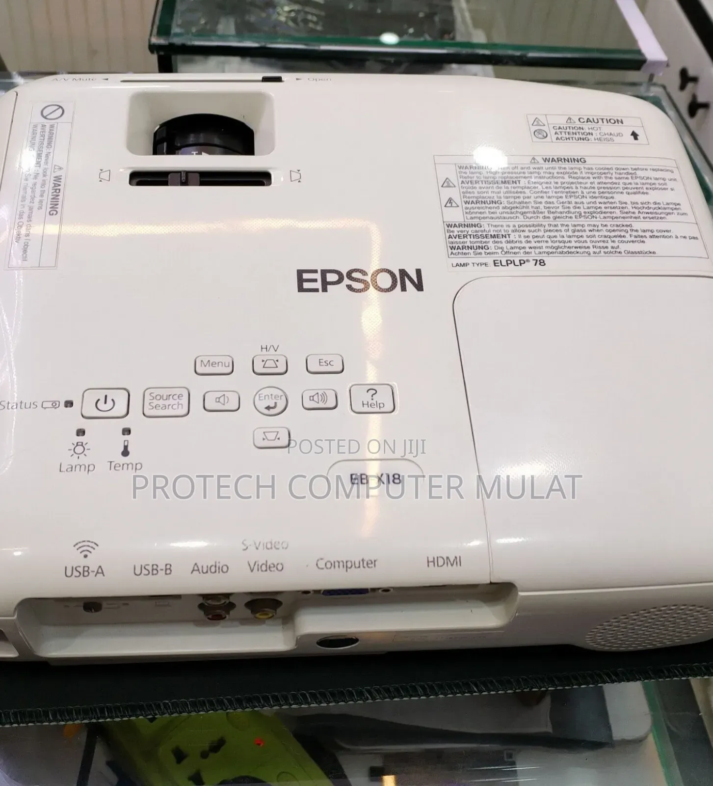 Brand New Epson Projector With Bag, Remote Model Name: Eb-x18