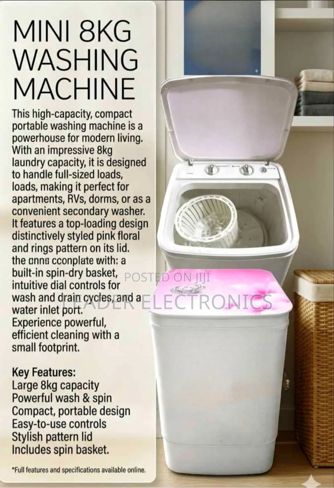 Mini Washing Machine 8kg