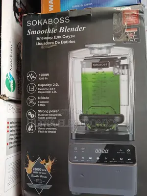 Sokaboss Smoothie Blender, Featured With a Soundproof Enclosure