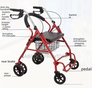 Walking Rollator Walker Mobility Aids Disabled for Elderly Adults Seni