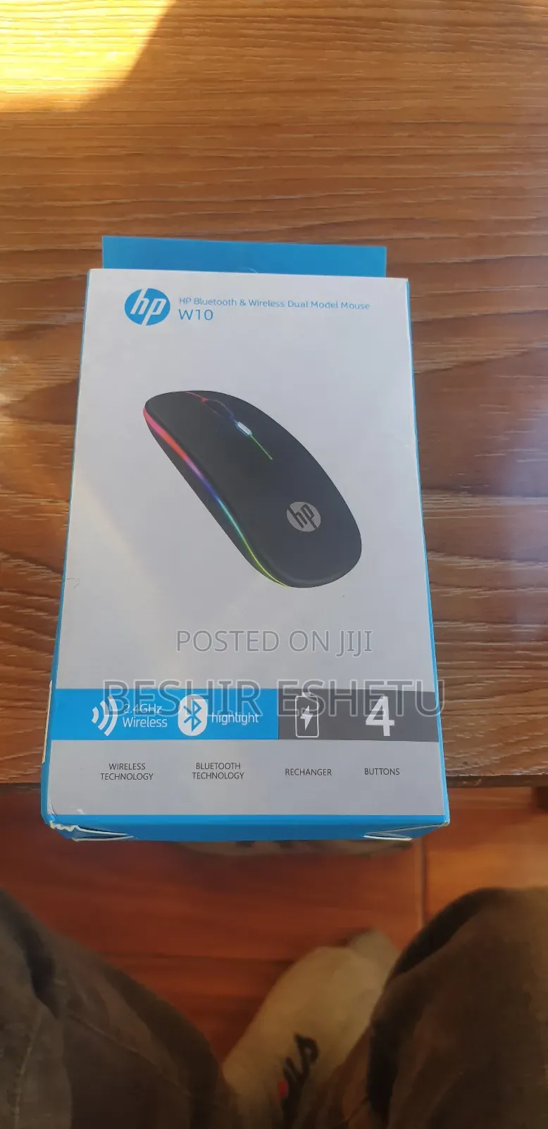Hp Bluetooth Wireless Dual Model Mouse (W10).