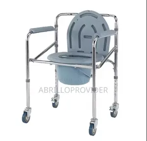Commode Chair With Wheels Good Quality Rehabilitation Folding Commode