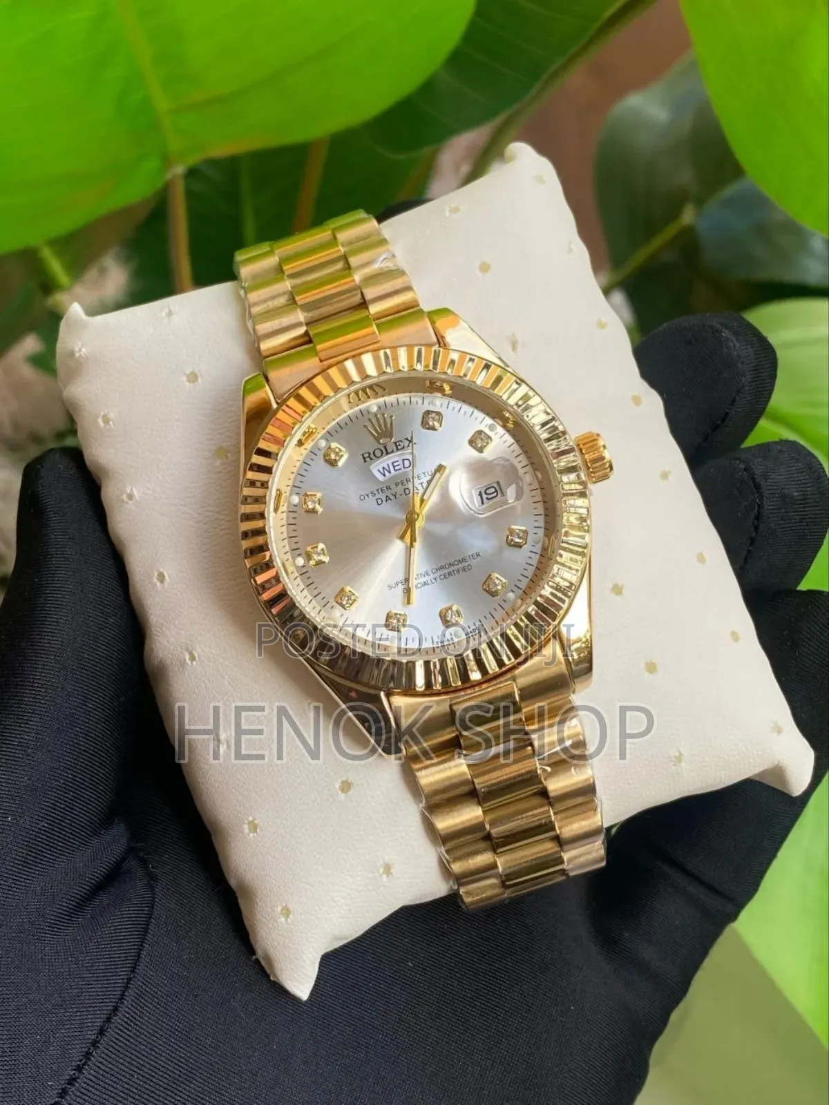 Rolex የማይዝግ ቀለም የማይለቅ - የ እጅ ሰአት