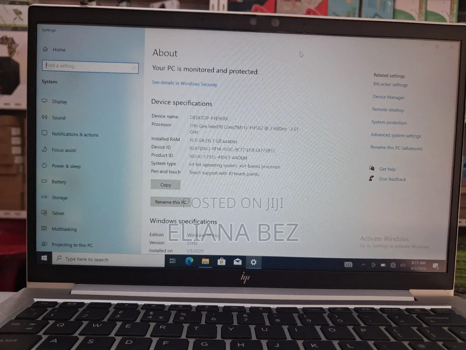 New Laptop HP EliteBook 840 16GB Intel Core i5 SSD 512GB