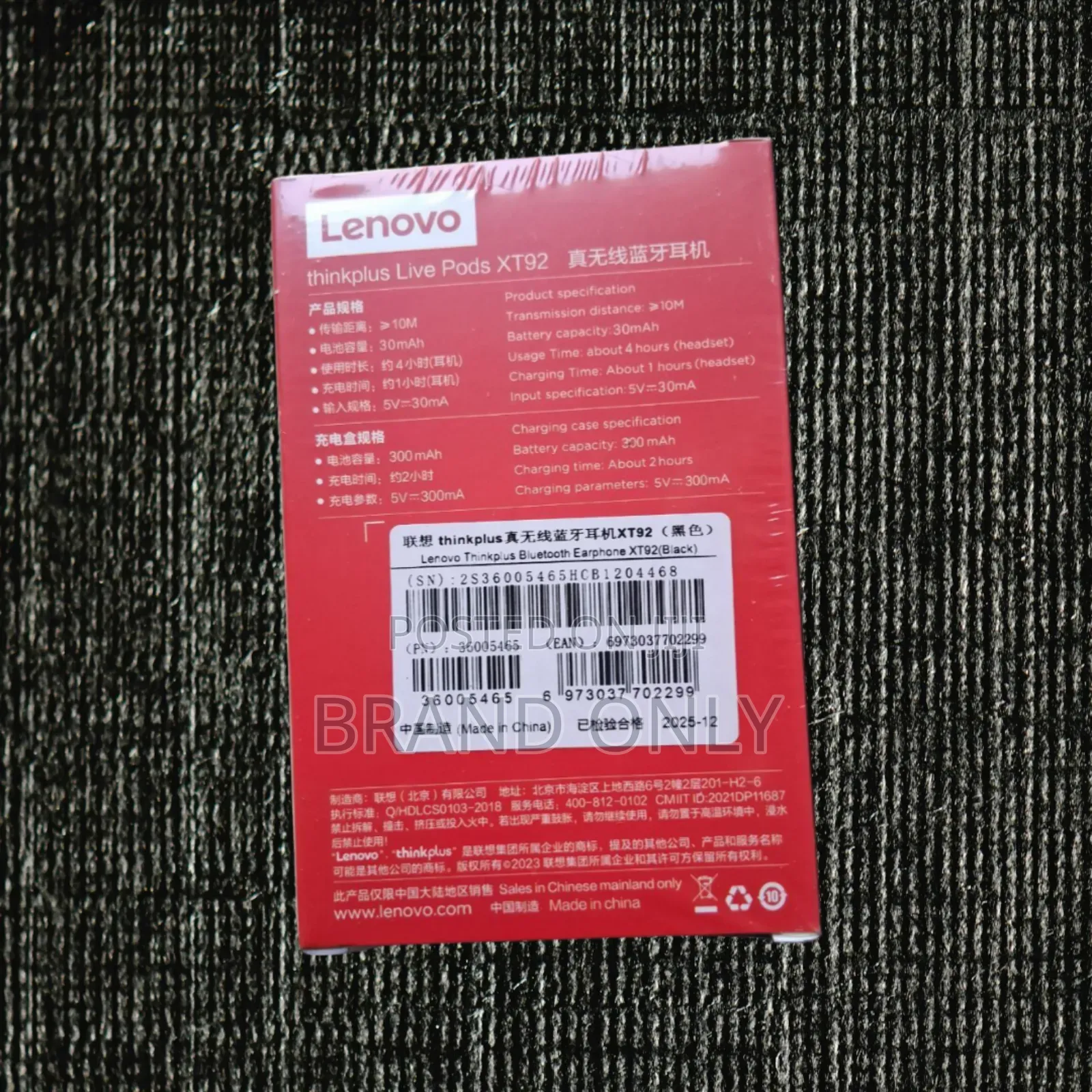 Lenovo Xt92 True Wireless – High-Fidelity Audio With Led Lights