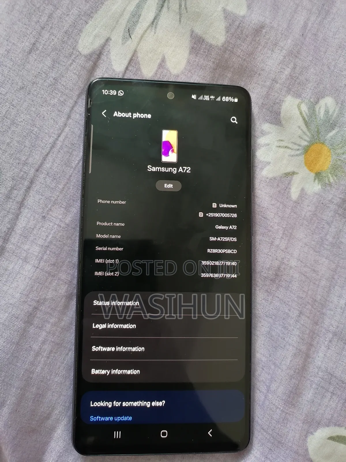 Samsung Galaxy A72 128 GB Black