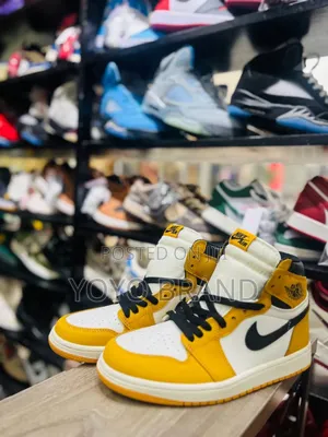 Nike Air Jordan 1 High Og "Yellow Ochre "Fashion Boots