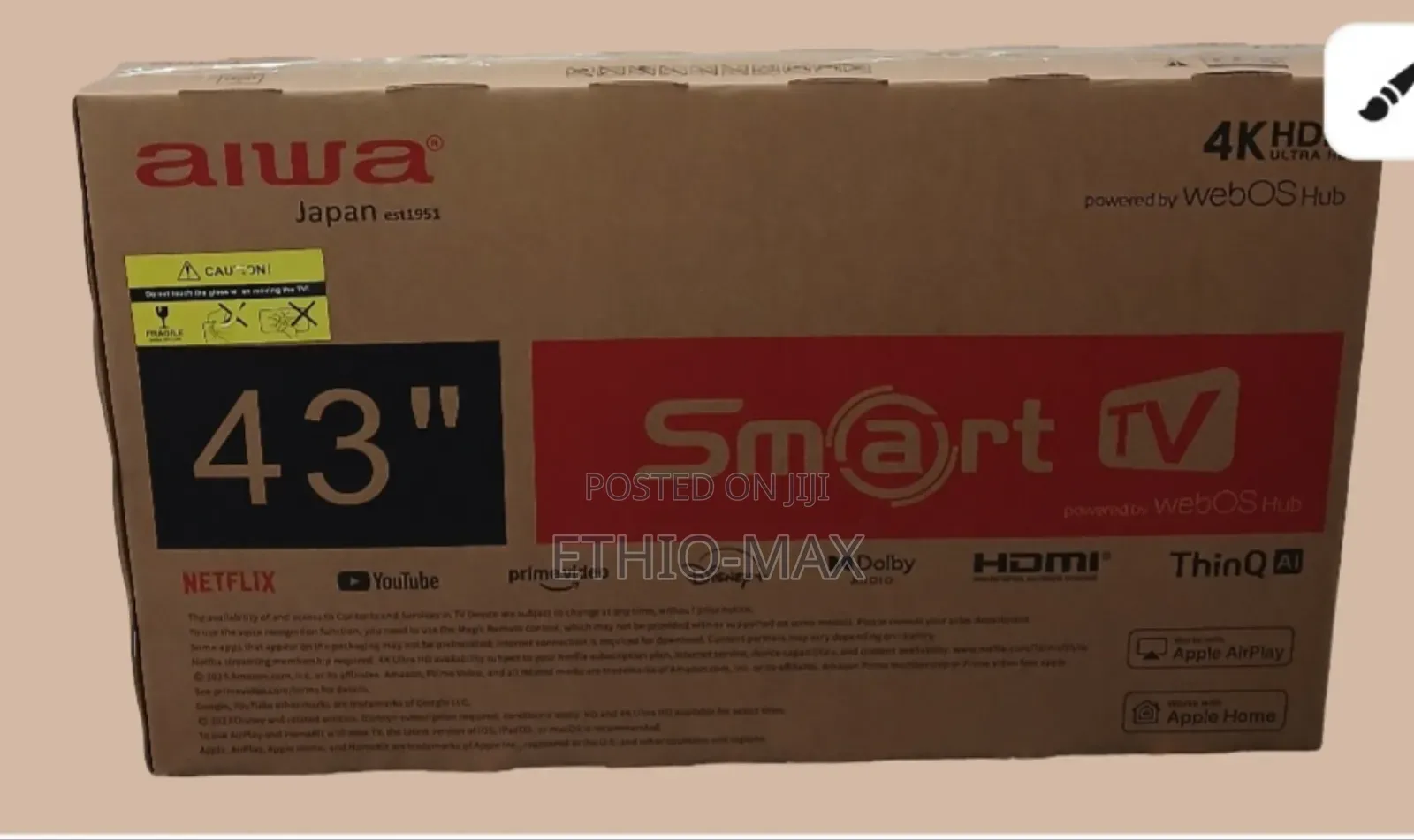 Alwa 43” Led Tv – 4 K Uhd Qled Clear Picture | Big Screen