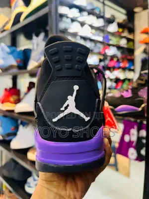 Nike Air Jordan 4 Retro "Purple Thunder"Fashion Unisex Sneaker