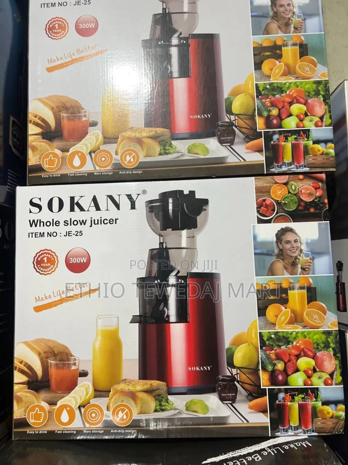 Sokany Masticating Extractor Juicer (Je-25)