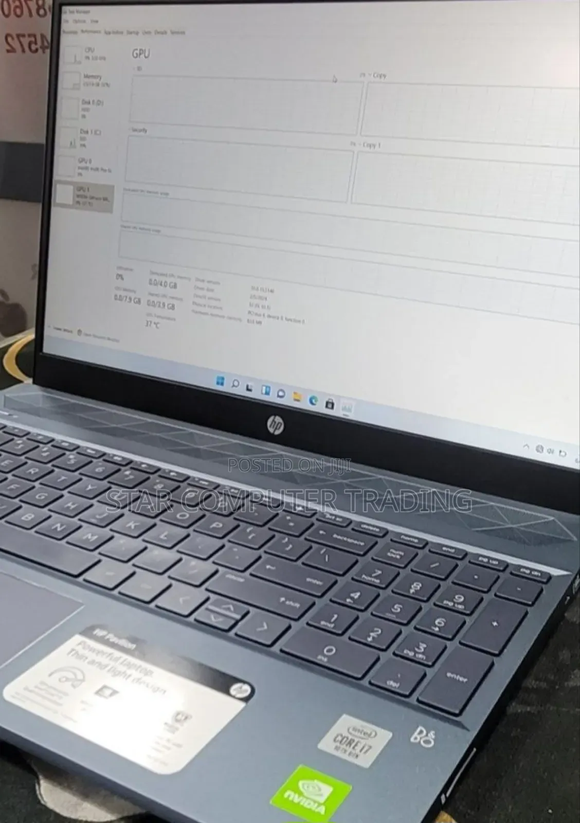New Laptop HP Pavilion 15 8GB Intel Core i7 SSD 512GB