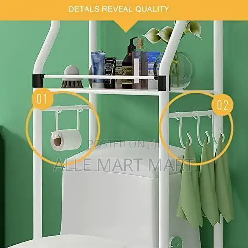 Over Toilet Wc Rack 3tier Washing Machine/Toilet Rack