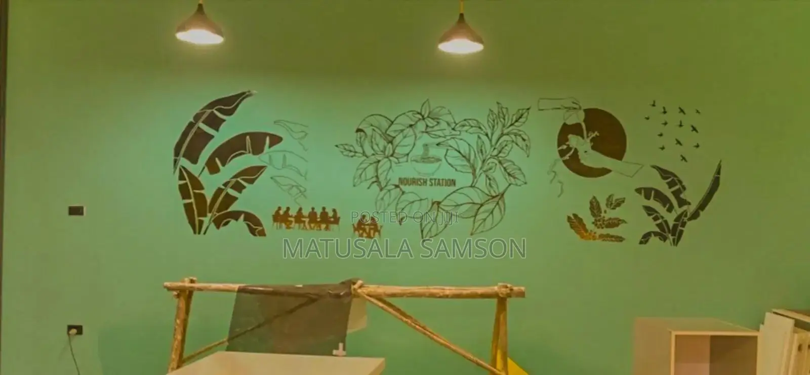 Logo Designs and Cut Outs With Wallpaper Stickers Foams Board