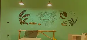 Logo Designs and Cut Outs With Wallpaper Stickers Foams Board