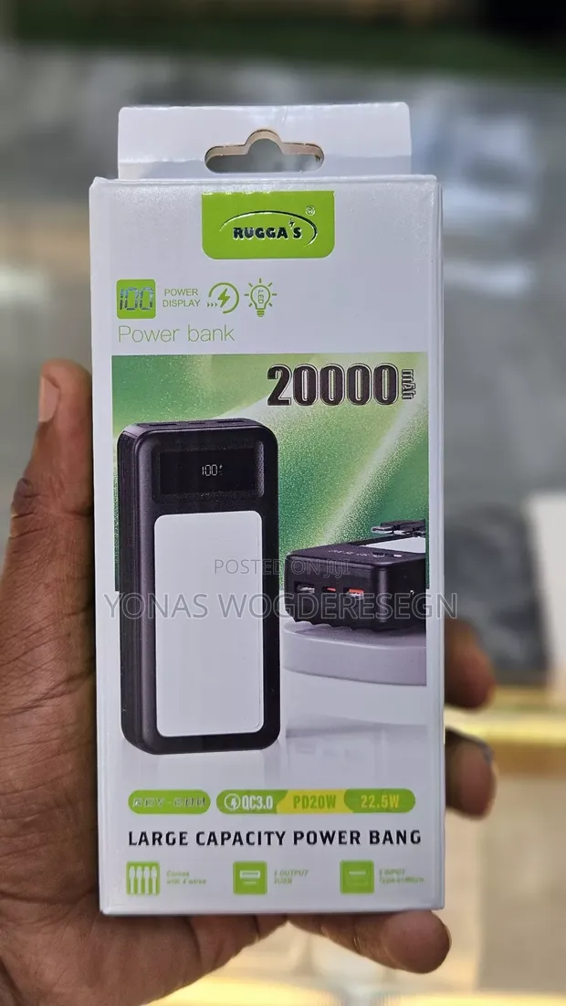 Ruggas 20000mah Power Bank – Fast Charging