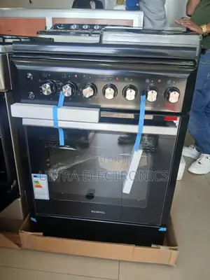 Kumtel 60x60 Freestanding Cooker With a Black Finish. 4 Electronic