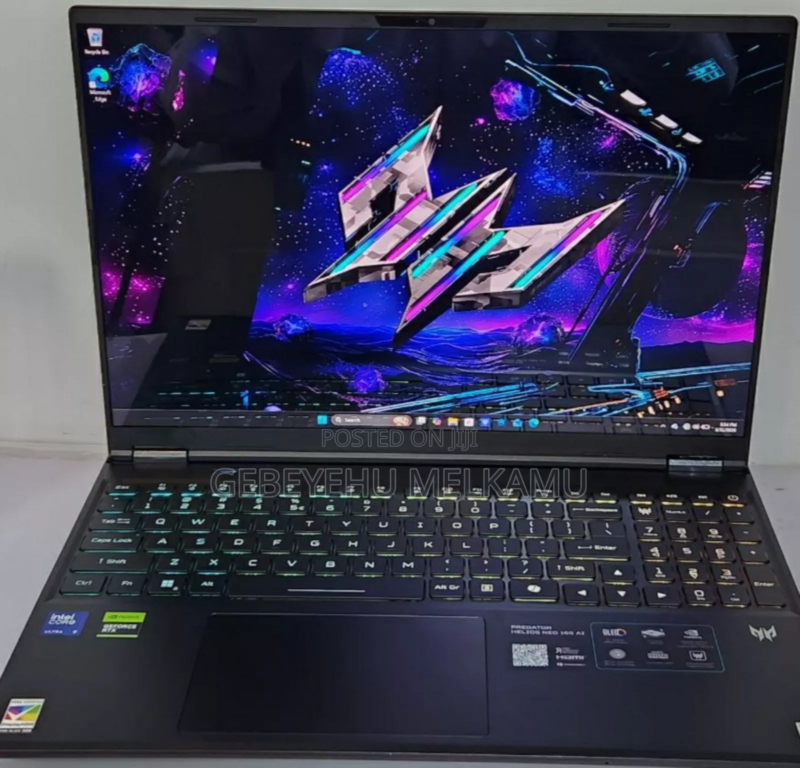 New Laptop Acer Predator Helios Neo 16 32GB Intel Core Ultra 9 SSD 1T