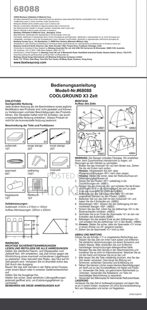 Best Way Original 3 Person Tent