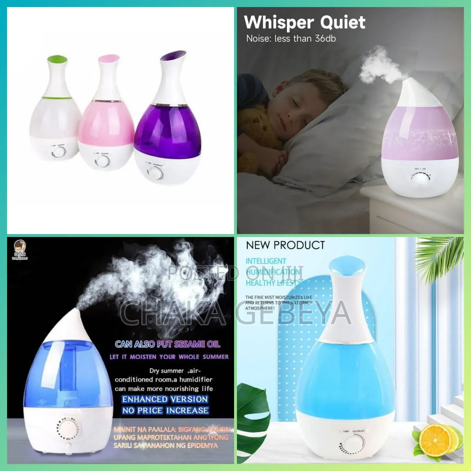 Ultrasonic Atomizer – Improves Air Quality, Relieves Dry Skin Cough