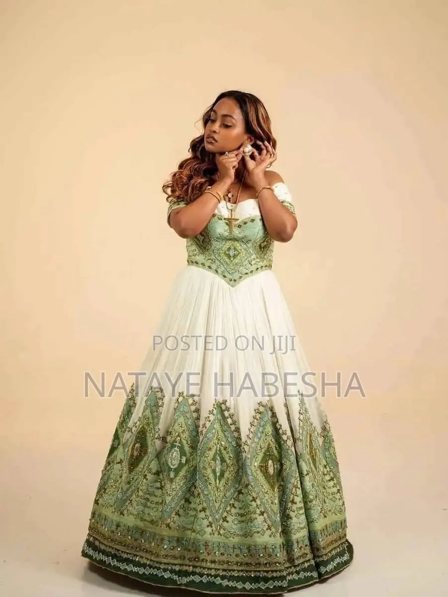 የሀገር ባህል ልብሶች የሀበሻ ቀሚስ Habesha Kemis ሽፎን Yehabesha Libs የሐበሻ ልብስ