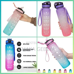 1l Time Marker Gym Bottle – Track Your Hydration, Bpa Free