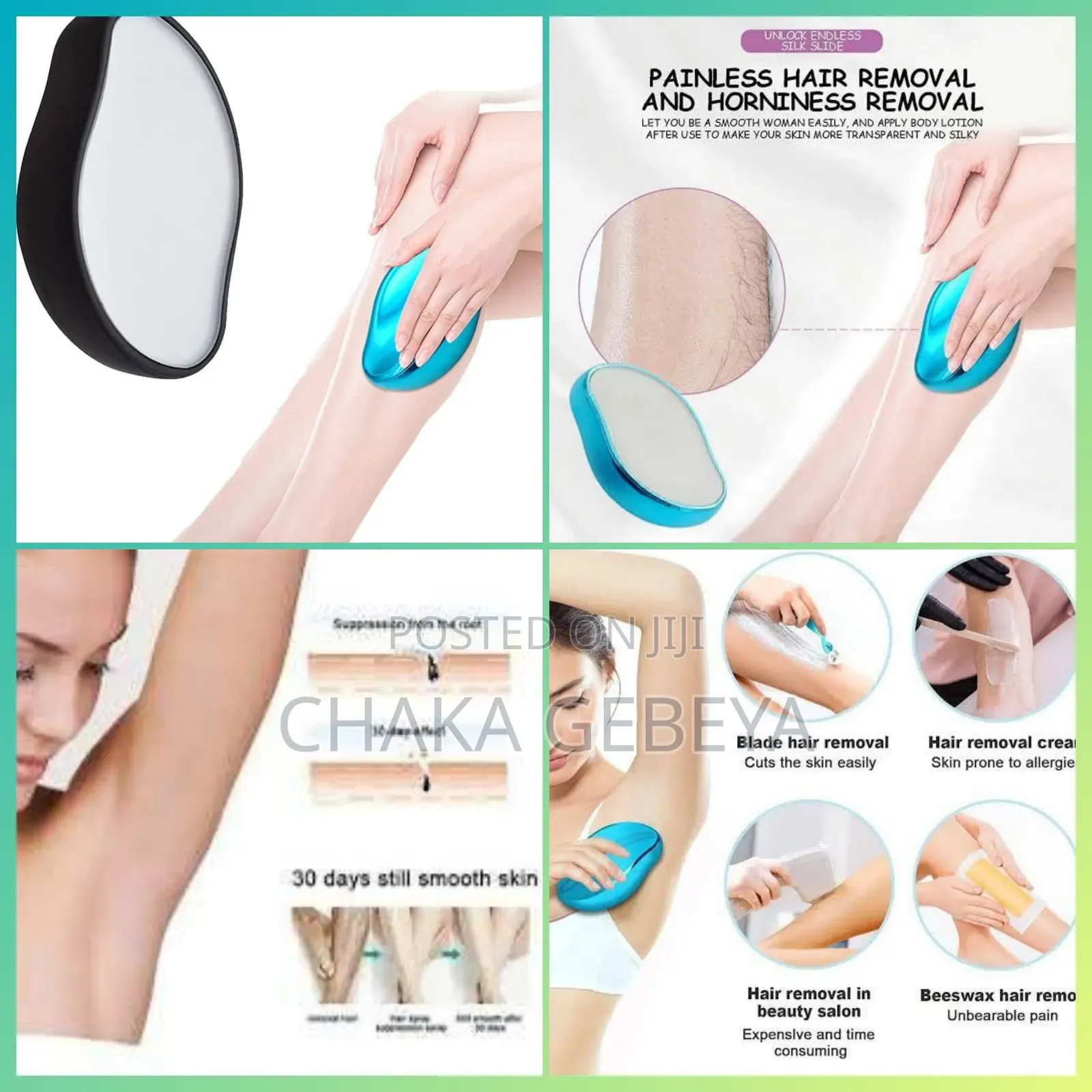 Crystal Hair Eraser – No Wax, No Shaving, Removes Fine Hair