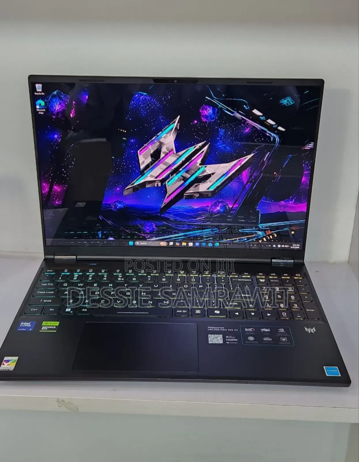 New Laptop Acer Predator Helios Neo 16 32GB Intel Core Ultra 9 SSD 1T