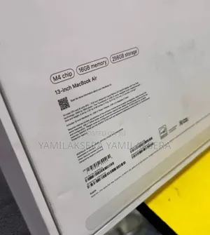 New Laptop Apple MacBook Air 2025 M4 13-inch 16GB Apple M4 SSD 256GB