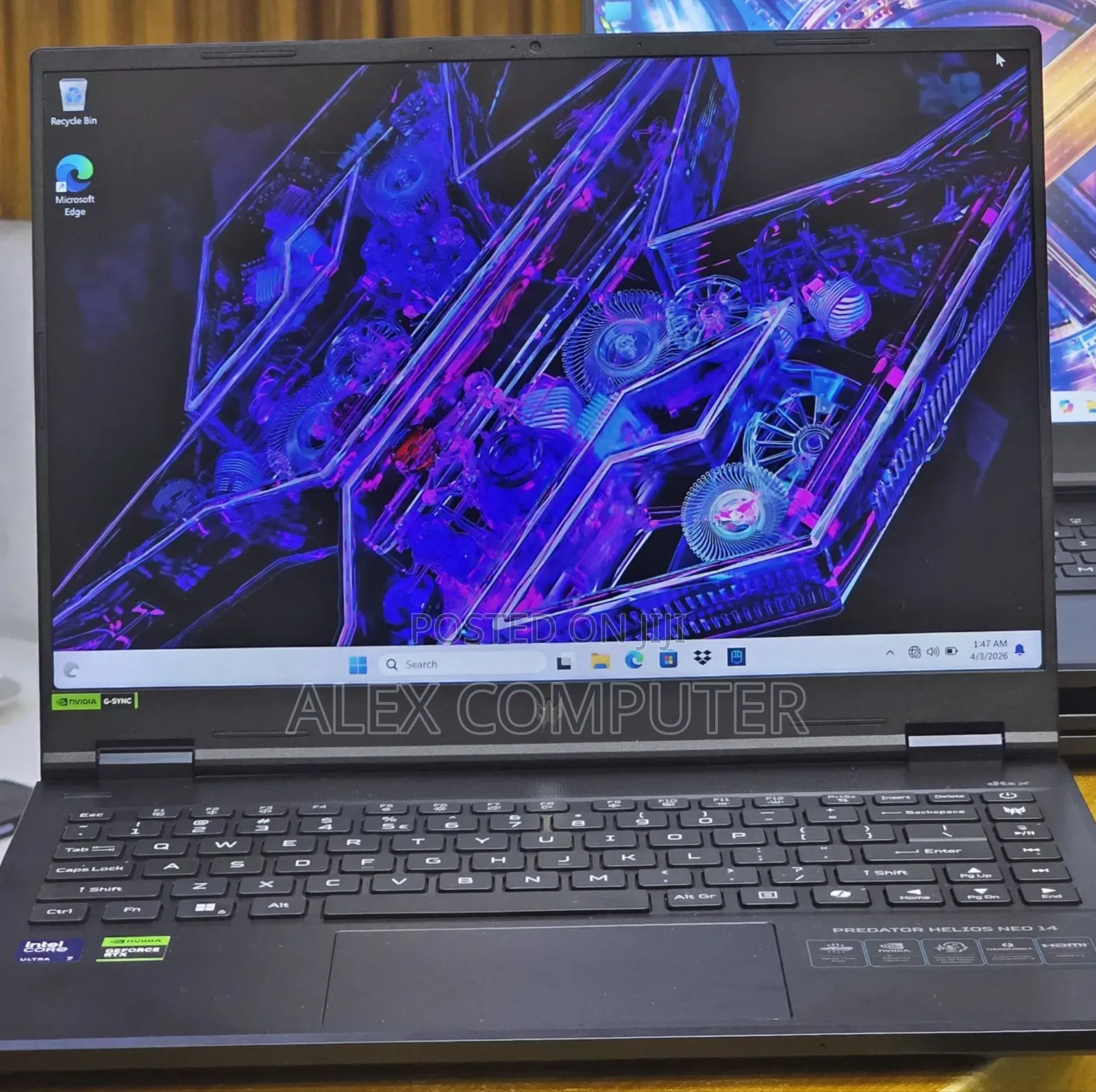 New Laptop Acer Predator Helios 300 16GB Intel Core Ultra 7 SSD 1T