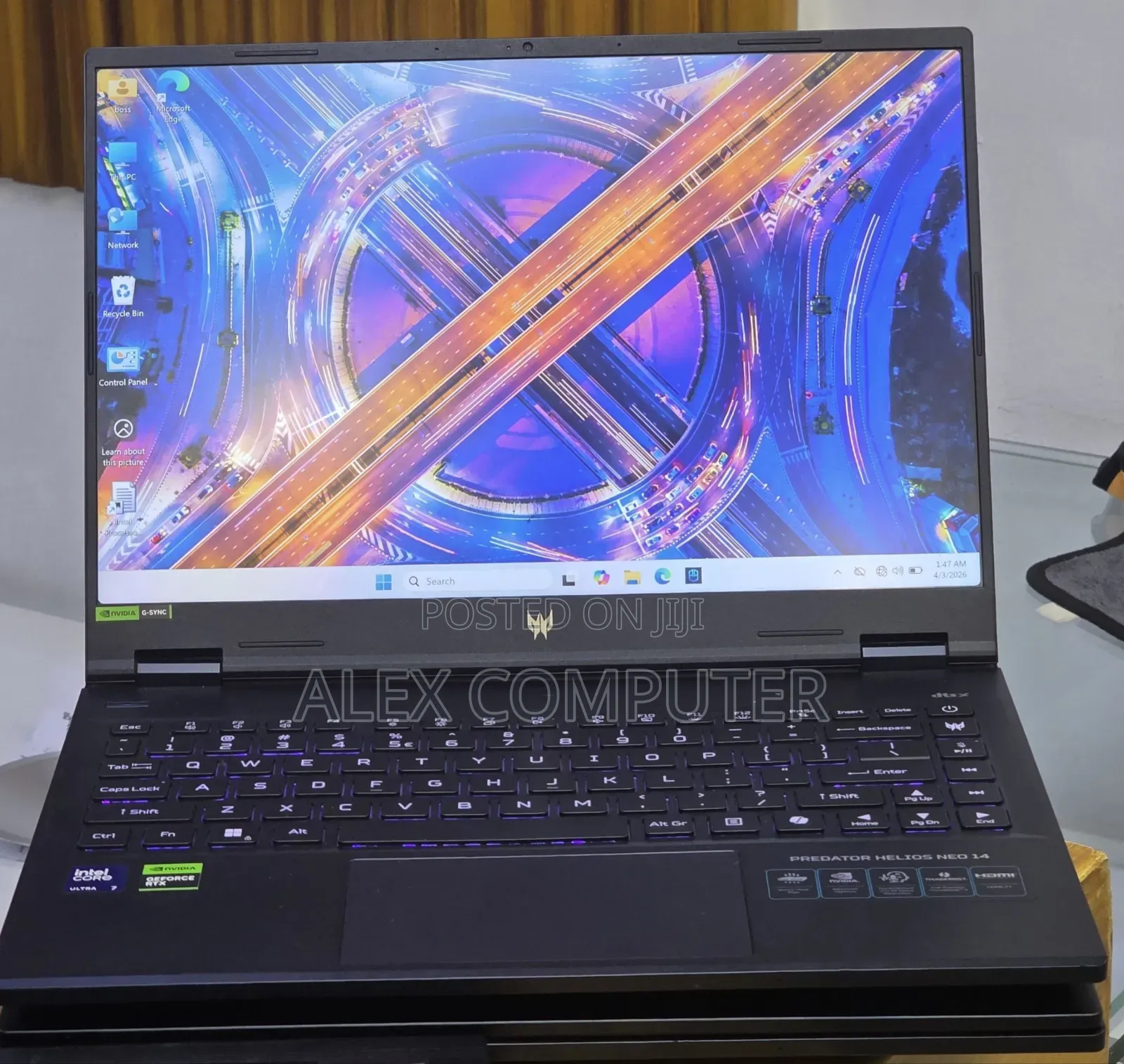 New Laptop Acer Predator Helios 300 16GB Intel Core Ultra 7 SSD 1T