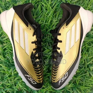Adidas F50 League Messi Tf Gold/Metalic /Clod White/Soccer Cleats