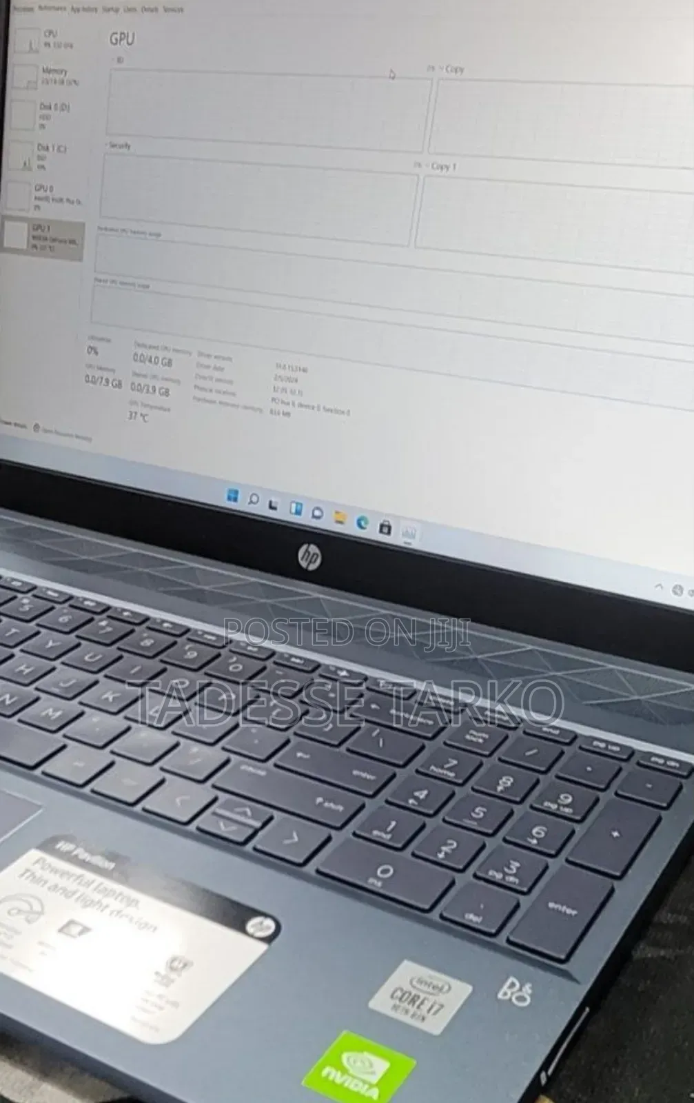 New Laptop HP Pavilion 15 8GB Intel Core i7 SSD 512GB