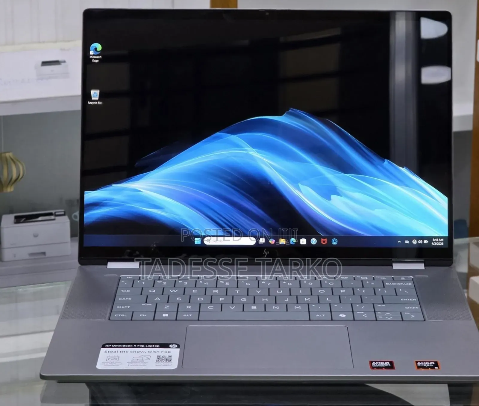 New Laptop HP OmniBook X Flip 16" 8GB AMD Ryzen 5 SSD 512GB