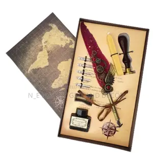 Feather Pen(Burgundy)