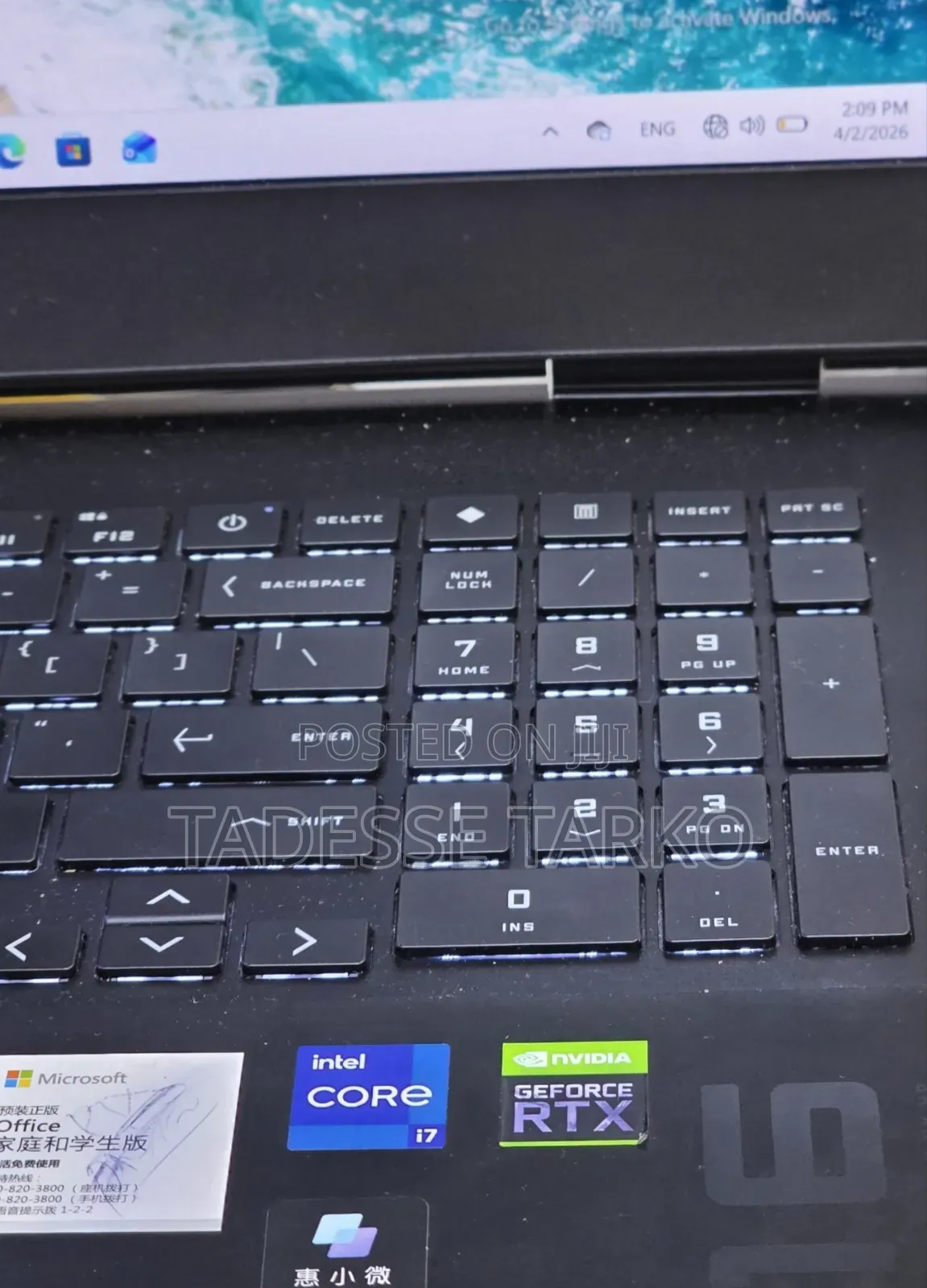 New Laptop HP Omen 16 16GB Intel Core i7 SSD 512GB