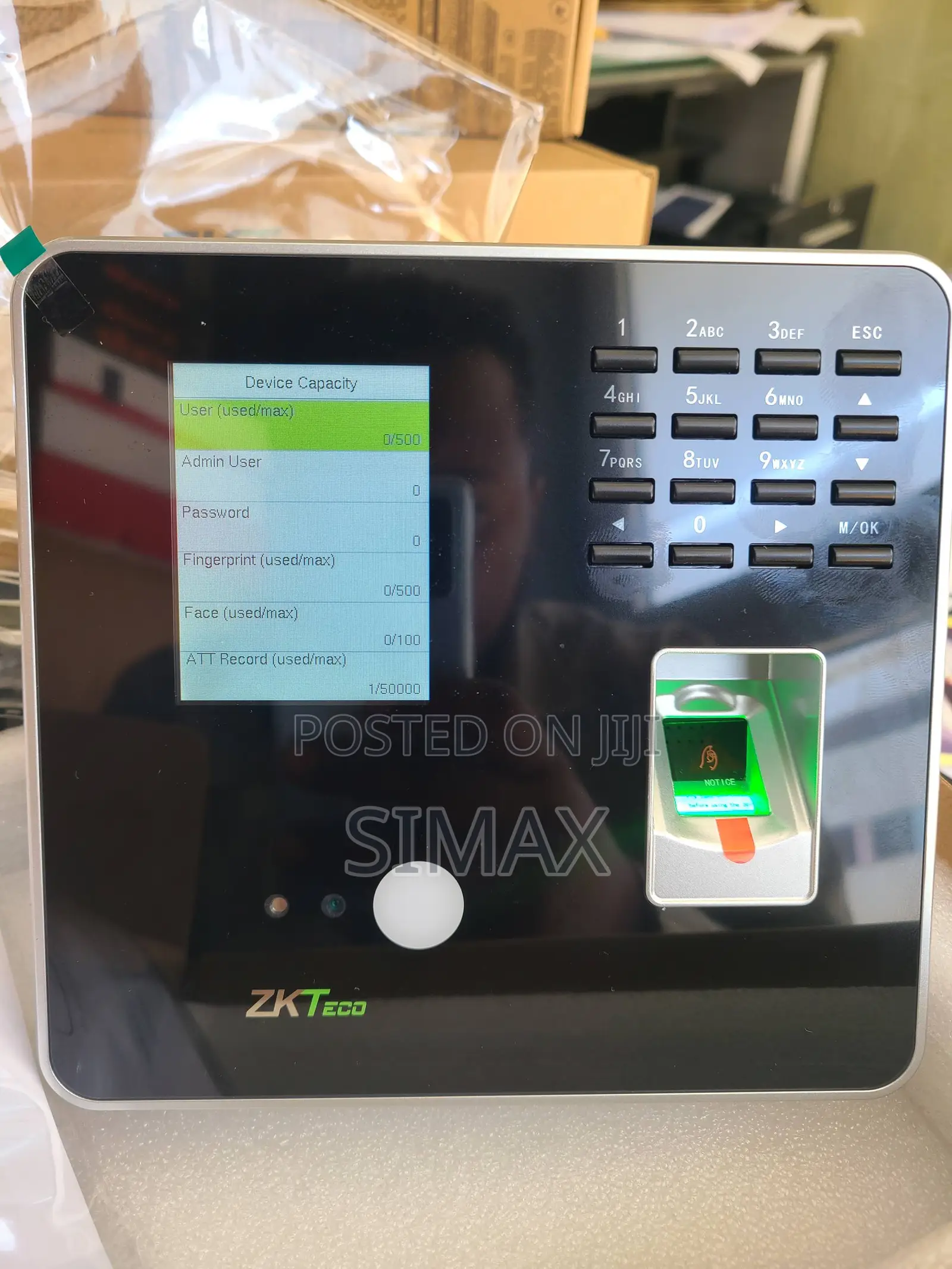 Mb20-Vl Face Fingerprint Time Attendance Access Control Termina