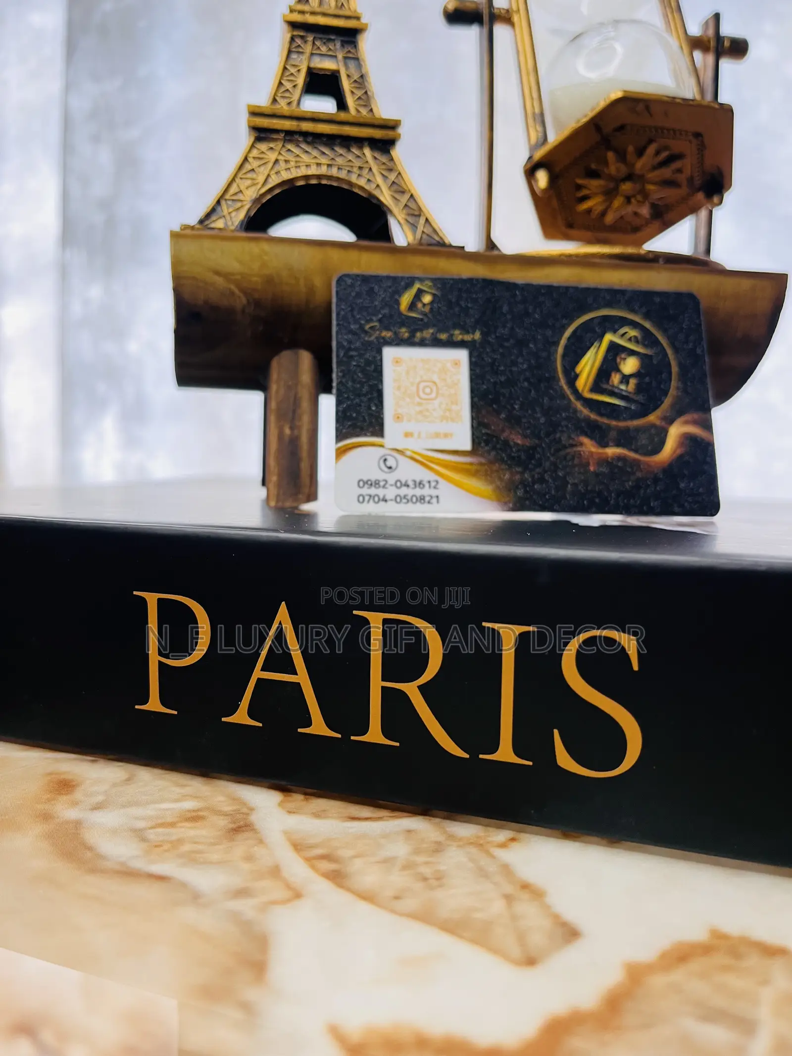 Wooden Paris With Paris Book