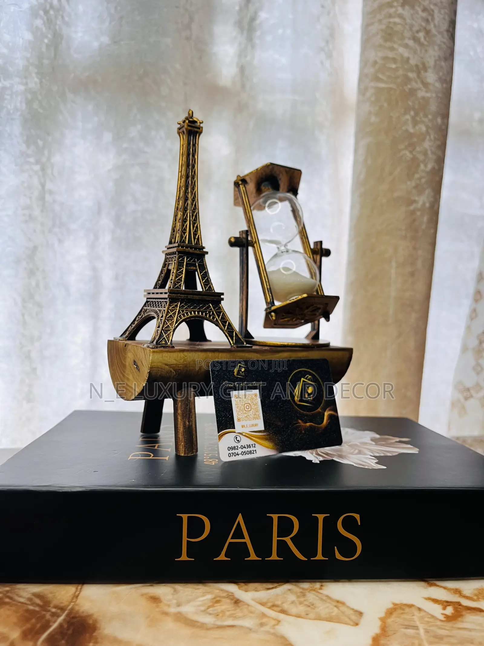 Wooden Paris With Paris Book