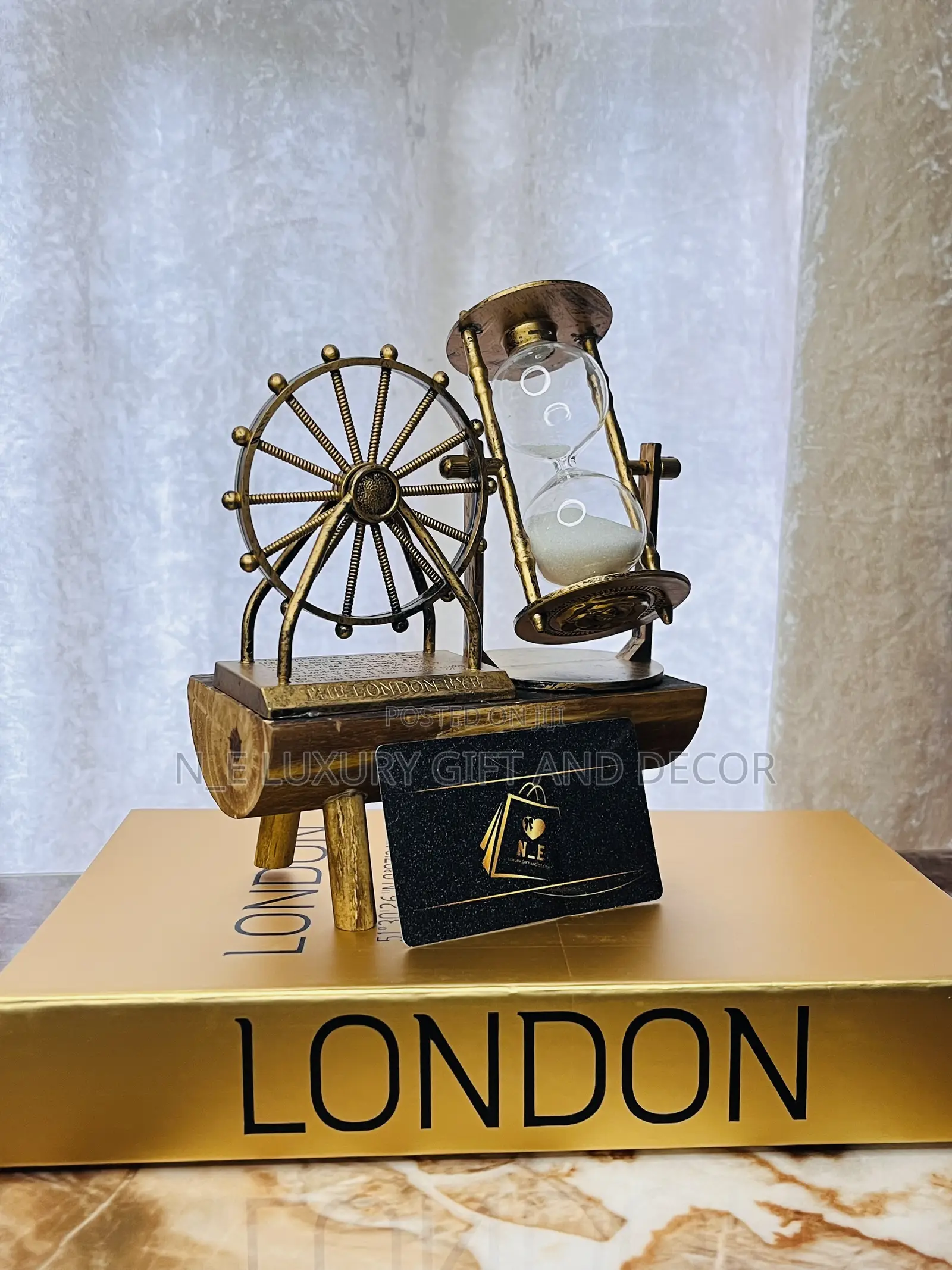 Wooden London Wheel With Faux Book