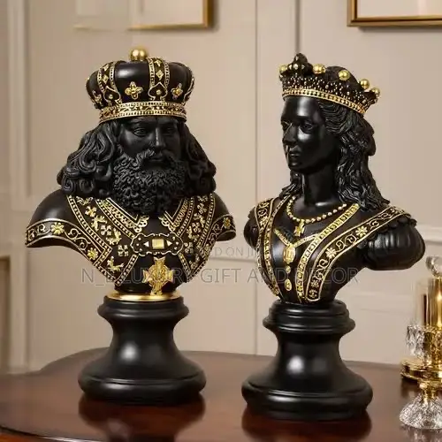 King and Queen Chess Figurine