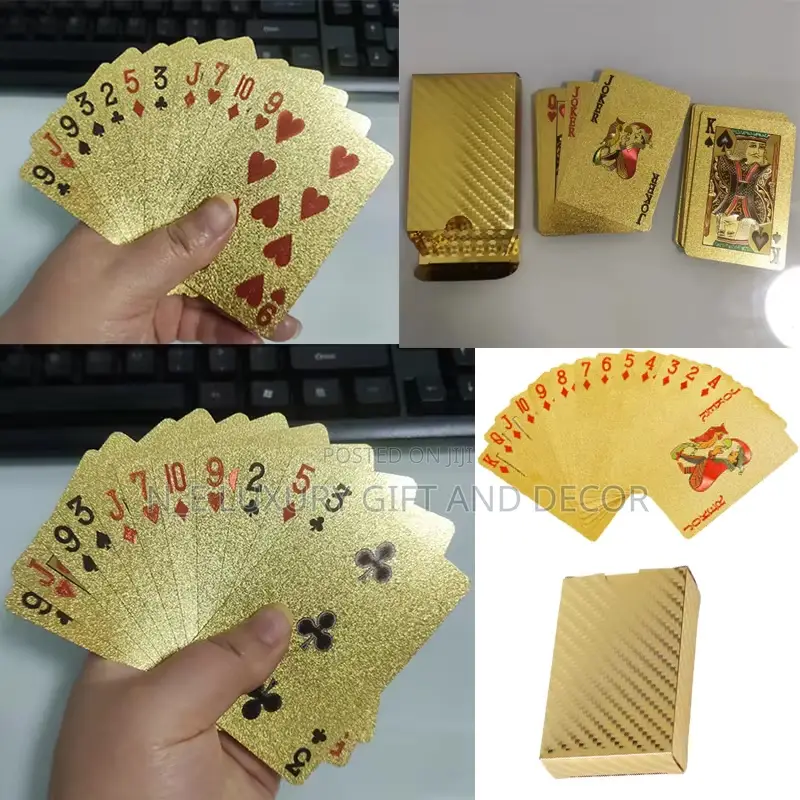 Golden Poker Card