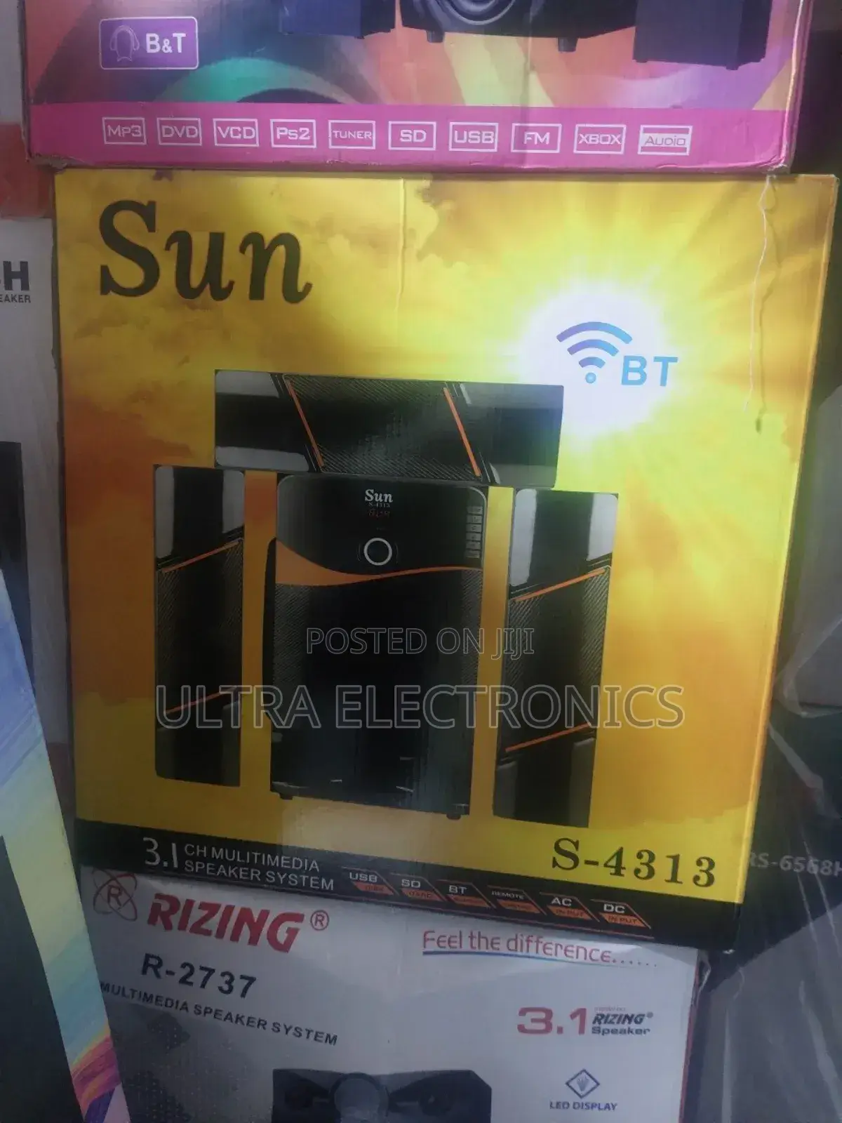 Speaker Sun Multimedia System. Audio Channels: 3.1 Channel