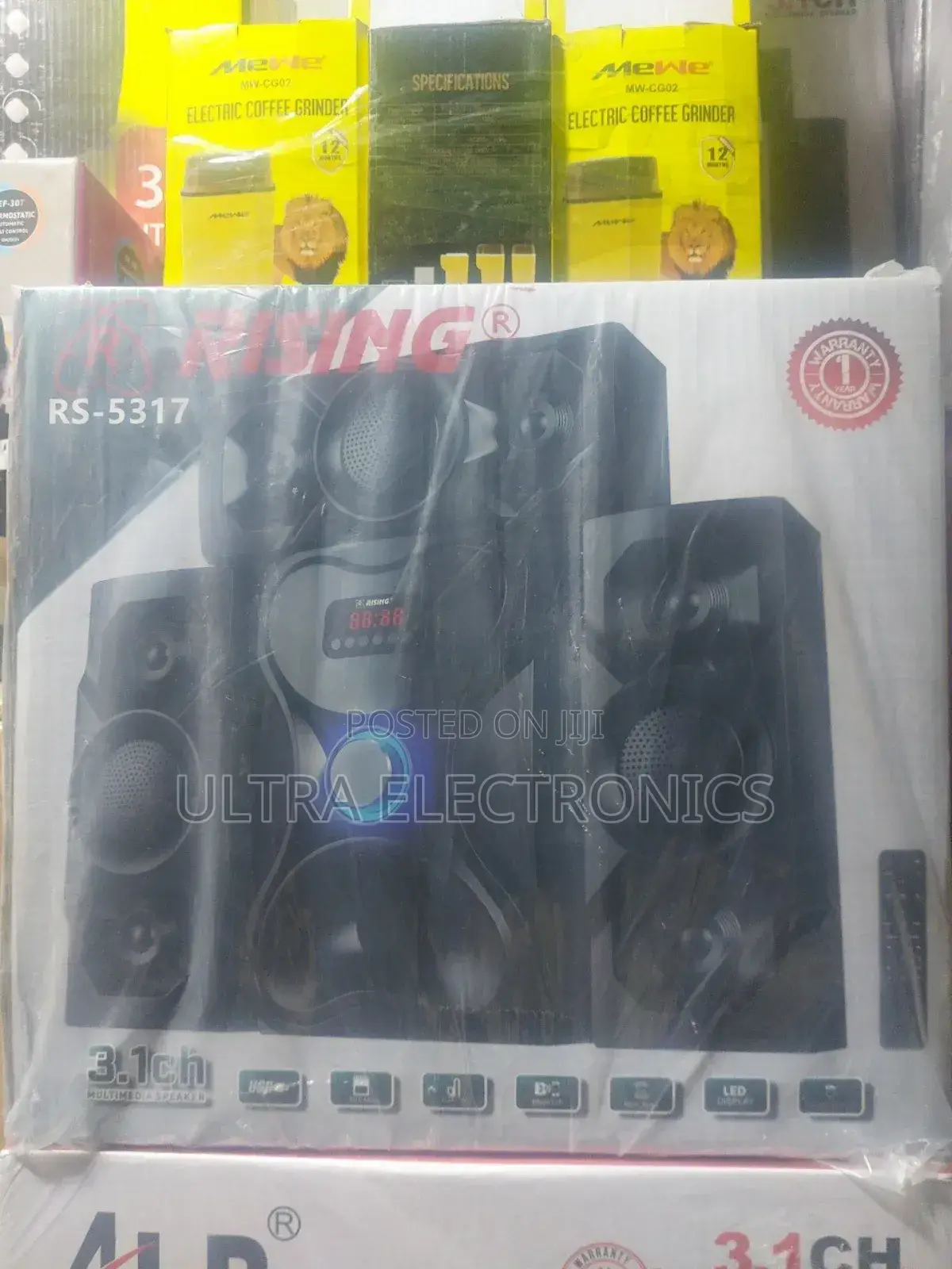 Rising 3.1ch Multimedia Speaker System, Model Rs-5317.